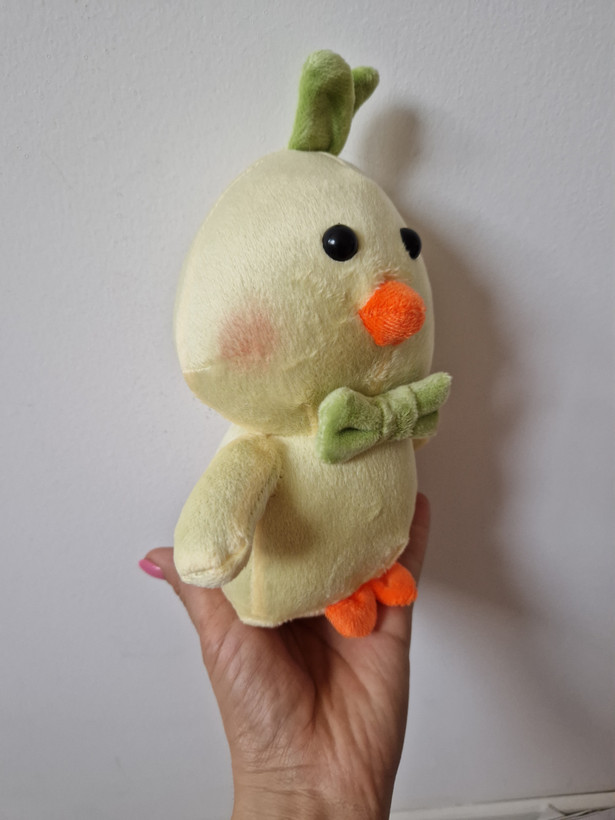 عروسک طرح جوجه طلایی ارتفاع 25 سانتی متر
